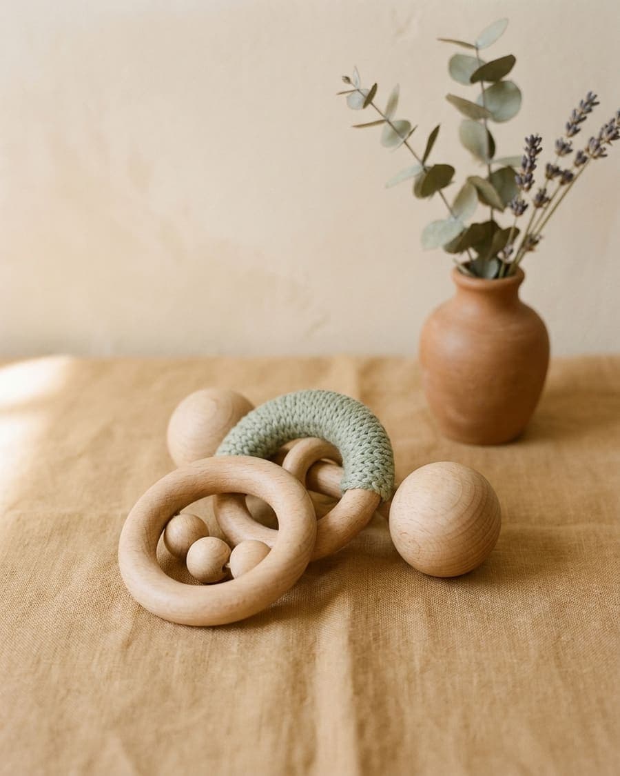 Sonajas y mordederas Montessori